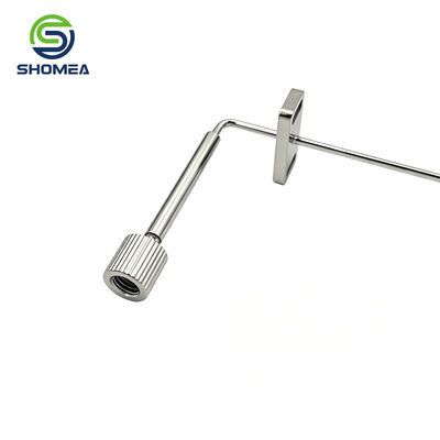 Customized IVD sampling needle with angled flow path deflection structure
