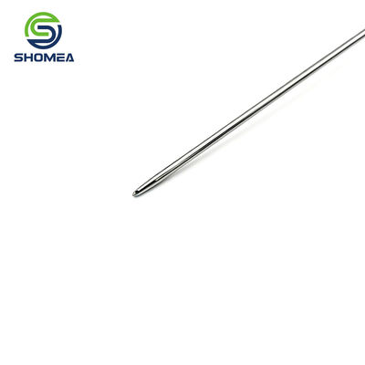 Customized IVD sampling needle with angled flow path deflection structure