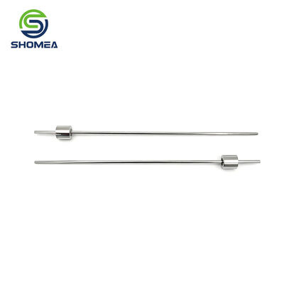 Customized precision sampling probe with long straight slender shaft