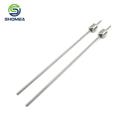 Customized precision sampling probe with long straight slender shaft
