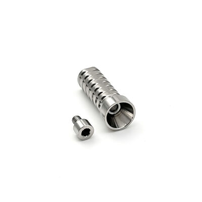 Customized TC4 Titanium Alloy Composite Temporary Abutment Component (Made to Customer Drawing)