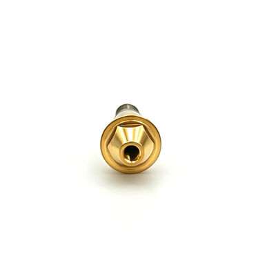 Componente de abutment recto compuesto de aleación de titanio TC4 personalizado (fabricado según el dibujo del cliente)
