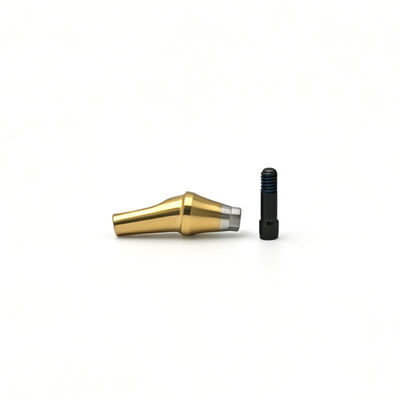 Customized TC4 Titanium Alloy Angled Abutment Component (Made to Customer Drawing)