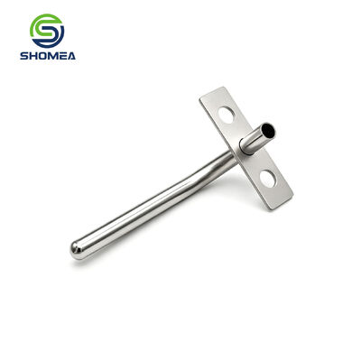 Customized Round Closed End Bent Tube With Polished Ergonomic Handle