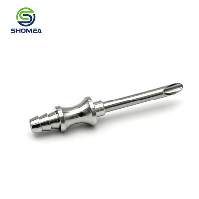 Customized burr free stainless steel cannula for precision fluid transfer device