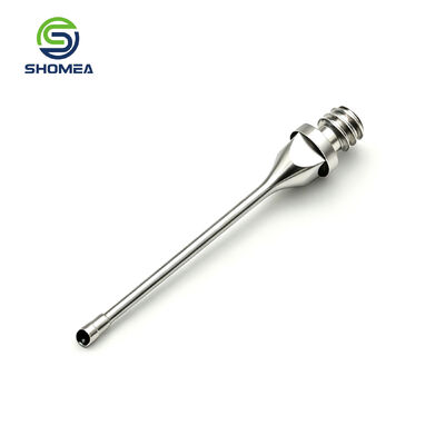 Customized mirror polished phaco needle with streamlined base