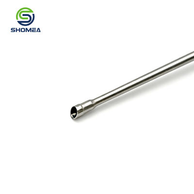 Customized mirror polished phaco needle with streamlined base