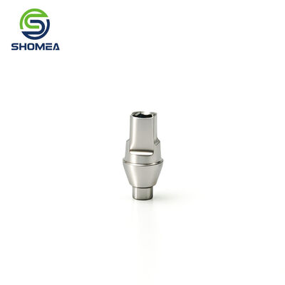 Customized TC4 Titanium Alloy Straight Abutment Component with Hexagonal Connection (Made to Customer Drawing)