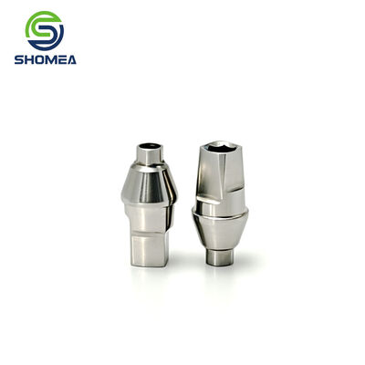 Customized TC4 Titanium Alloy Straight Abutment Component with Hexagonal Connection (Made to Customer Drawing)