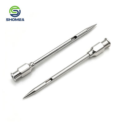 Custom Meat Injector with Sharp Tip and Lateral Opening for BBQ Marinade