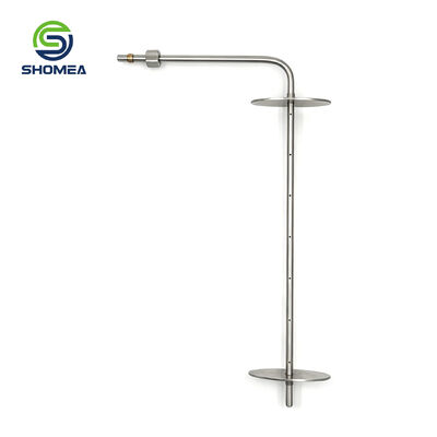 Customized Metal Temperature Probe Component With Dual Flange Plate (Made To Customer Drawing)