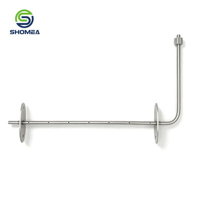 Customized Metal Temperature Probe Component With Dual Flange Plate (Made To Customer Drawing)