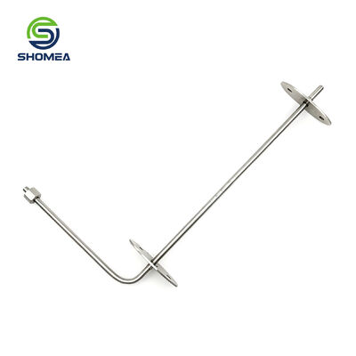 Customized Metal Temperature Probe Component With Dual Flange Plate (Made To Customer Drawing)